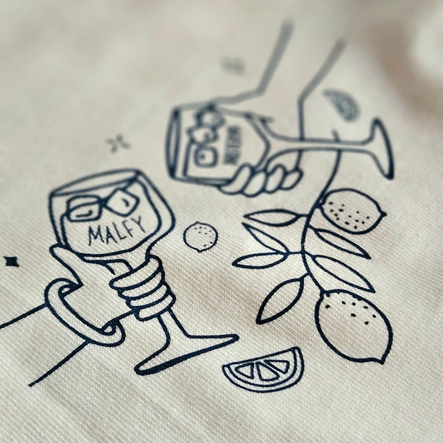 OVERSIZED SHIRT MALFY APERETIVO LIMONE WHITE