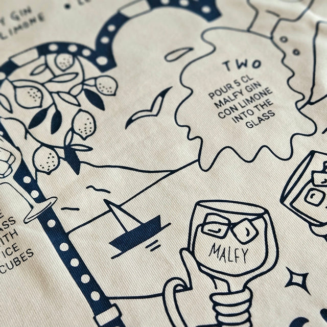 OVERSIZED SHIRT MALFY APERETIVO LIMONE WHITE