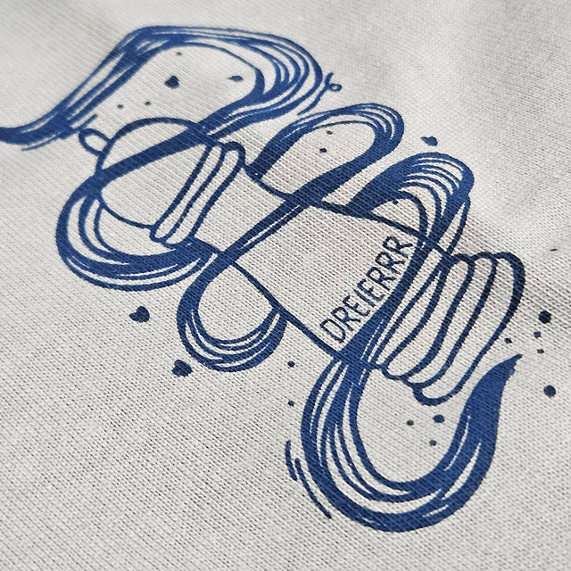 B-WARE OVERSIZED SHIRT CACIO E PEPE BLUE