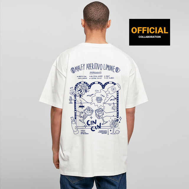 OVERSIZED SHIRT MALFY APERETIVO LIMONE WHITE