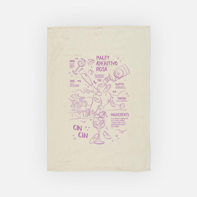 BIO GESCHIRRTUCH MALFY ROSA