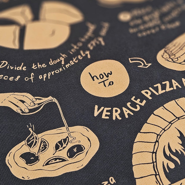 OVERSIZED SHIRT PIZZA DARK GREY