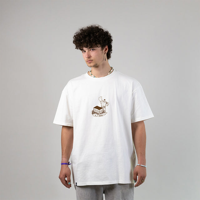 B-WARE OVERSIZED SHIRT TIRAMISU WHITE