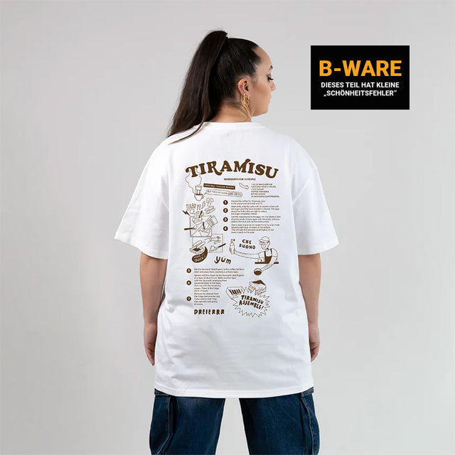 B-WARE OVERSIZED SHIRT TIRAMISU WHITE