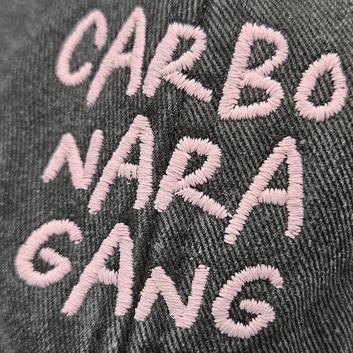 VINTAGE CAP "CARBONARA" BLACK