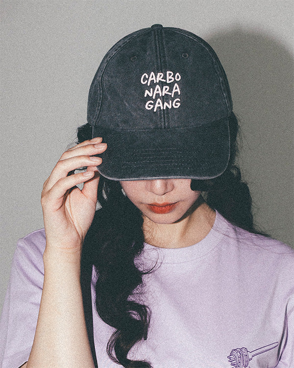 VINTAGE CAP "CARBONARA" BLACK