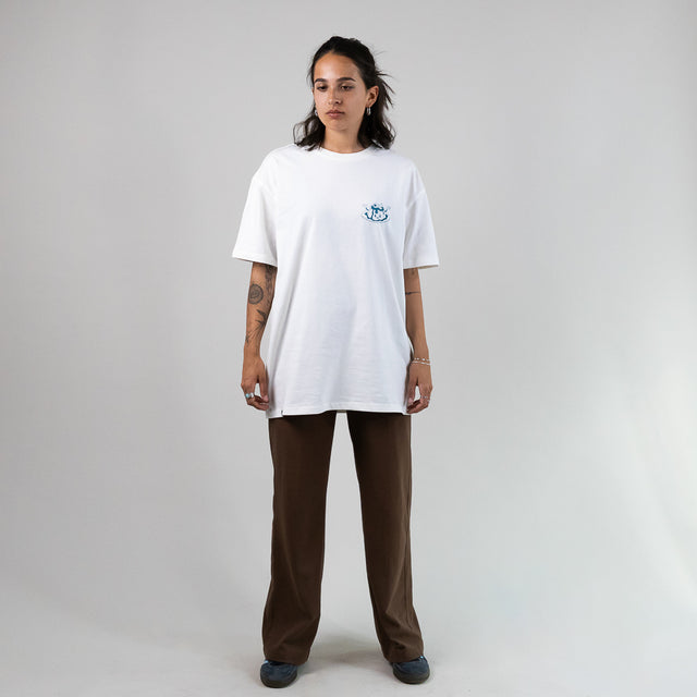 B-WARE OVERSIZED SHIRT PANNA COTTA WHITE