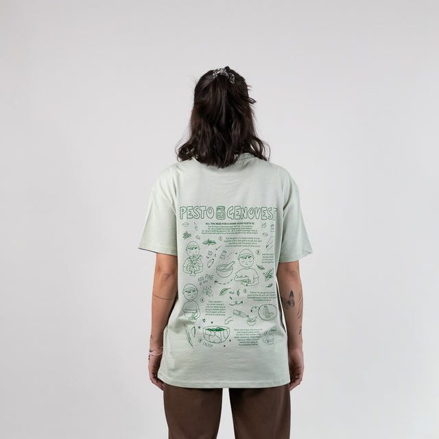 B-WARE OVERSIZED SHIRT PESTO GENOVESE