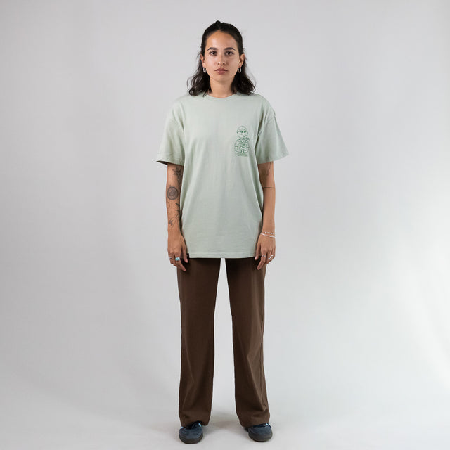 B-WARE OVERSIZED SHIRT PESTO GENOVESE