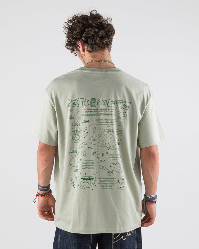 OVERSIZED SHIRT PESTO GENOVESE