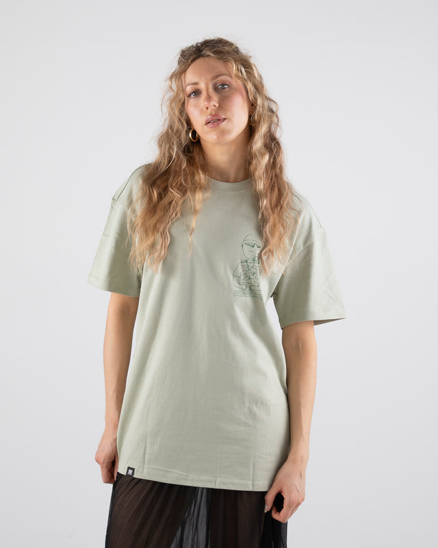OVERSIZED SHIRT PESTO GENOVESE