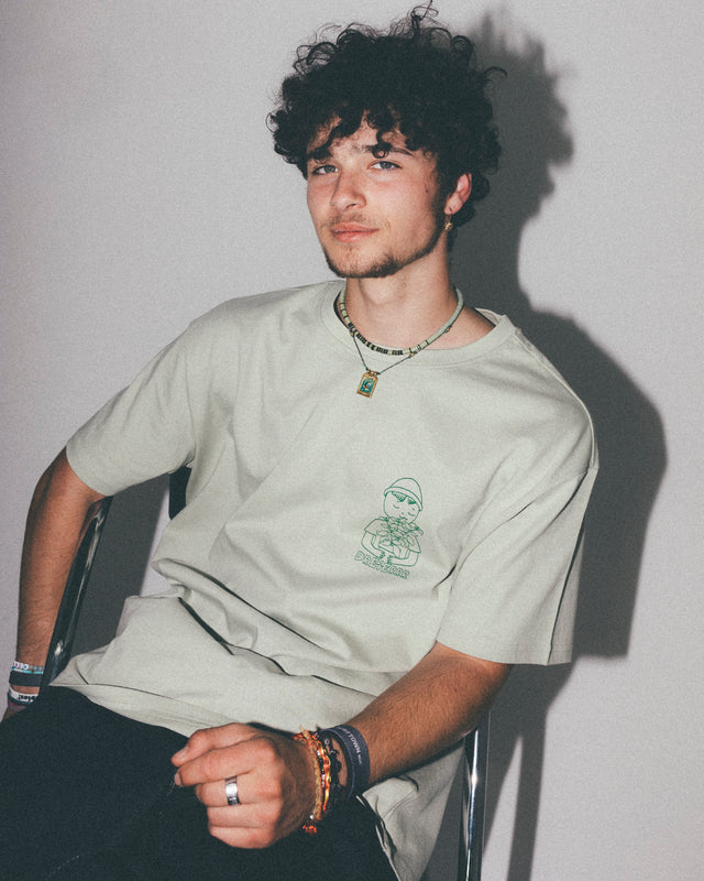 OVERSIZED SHIRT PESTO GENOVESE