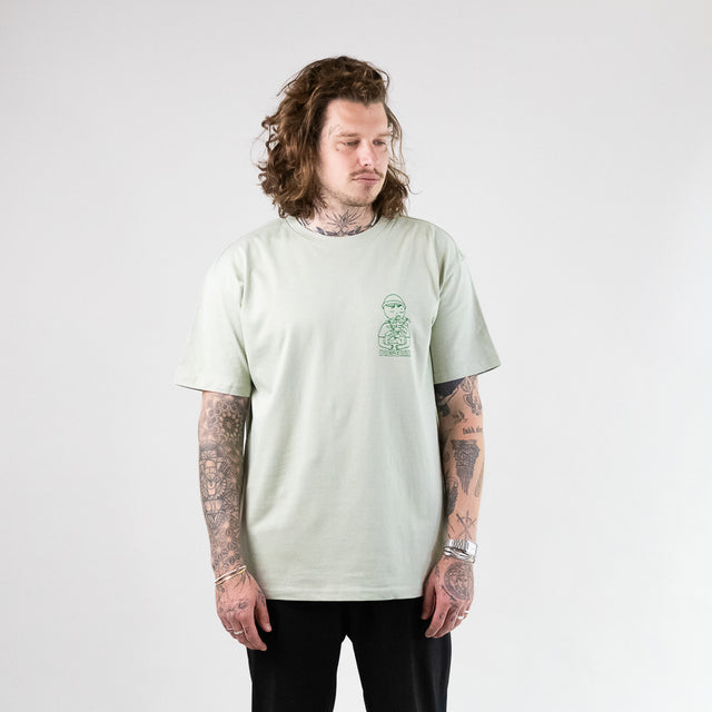 B-WARE OVERSIZED SHIRT PESTO GENOVESE