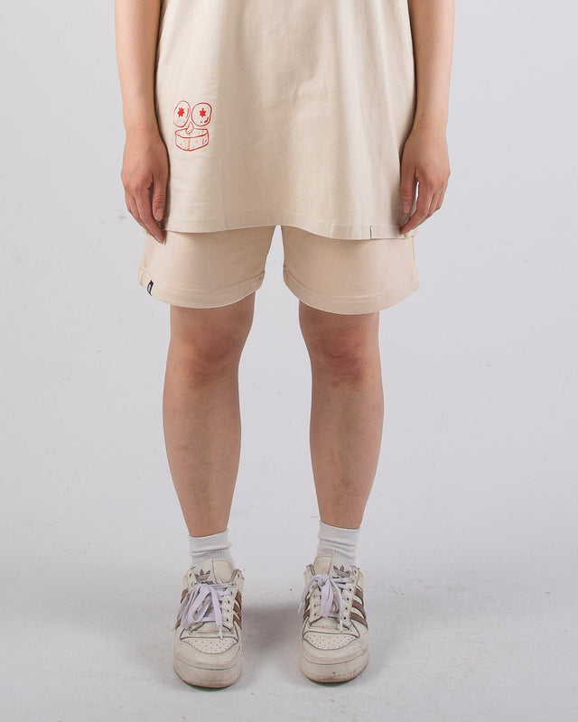 ULTRA HEAVY SHORT PANTS "BEIGE"