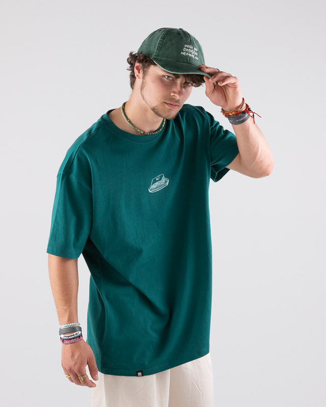 OVERSIZED SHIRT LASAGNA GREEN