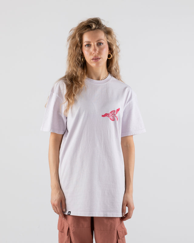 OVERSIZED SHIRT PIZZA SOFT LILAC