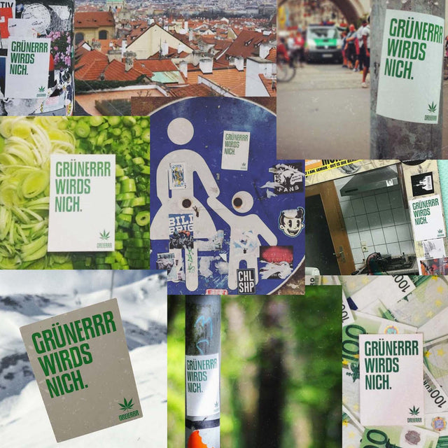 GRÜNERRR WIRDS NICH STICKERPACK