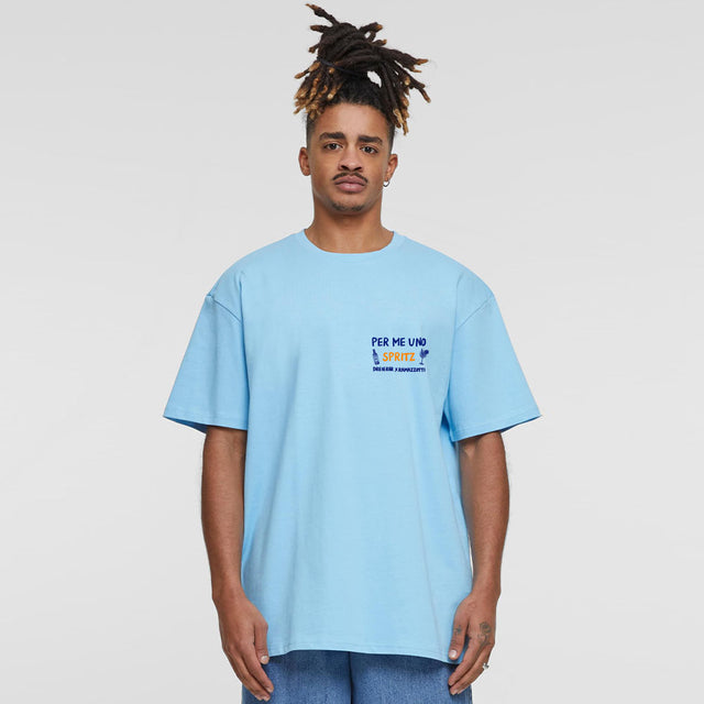 NEW 👉 OVERSIZED SHIRT ARANCIA SPRITZ (BLUE)