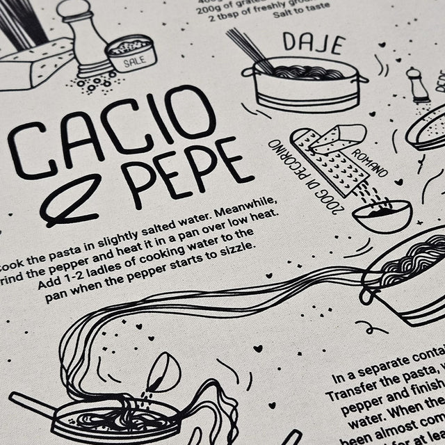 BIO GESCHIRRTUCH CACIO E PEPE