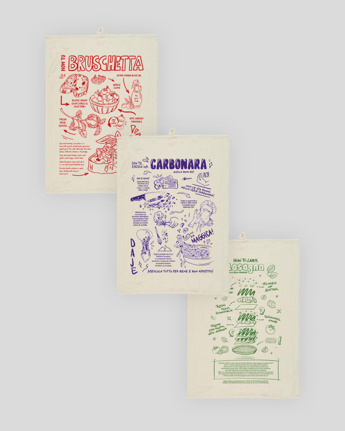 MIX & MATCH - 3ER GESCHIRRTUCH SET