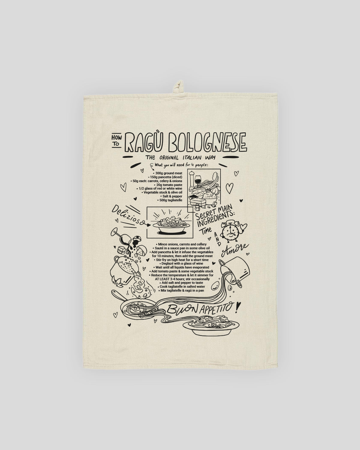 BIO GESCHIRRTUCH BOLOGNESE