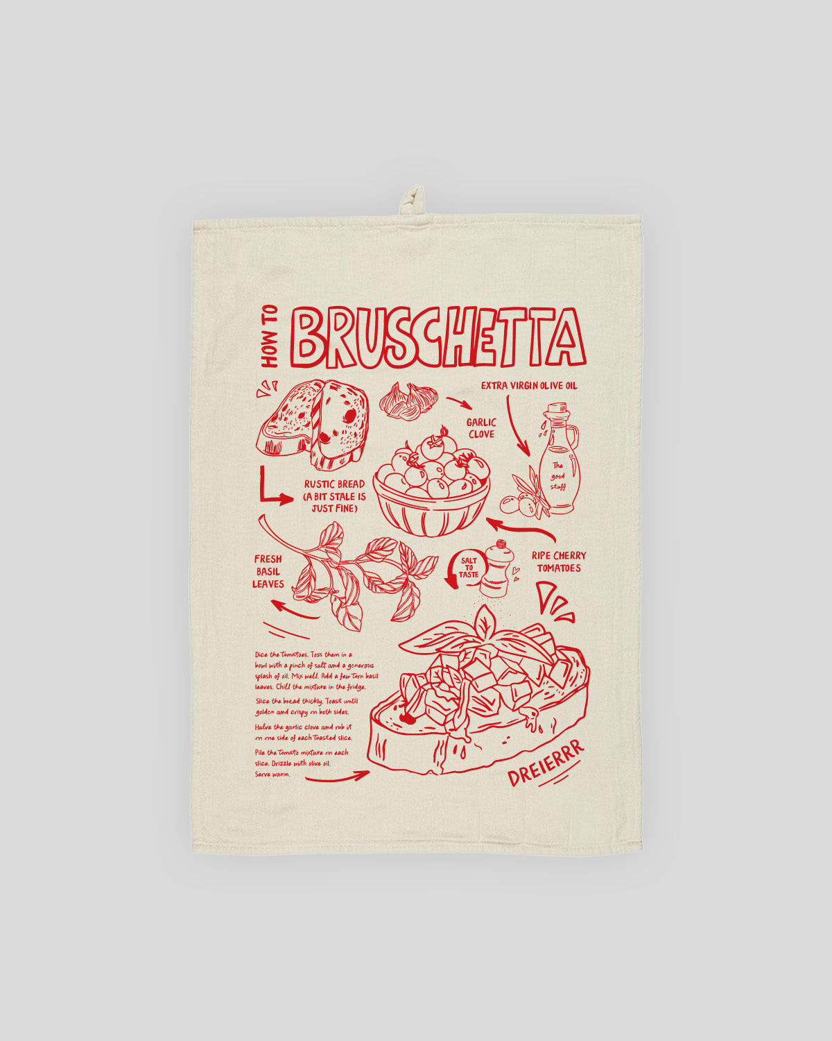 BIO GESCHIRRTUCH BRUSCHETTA