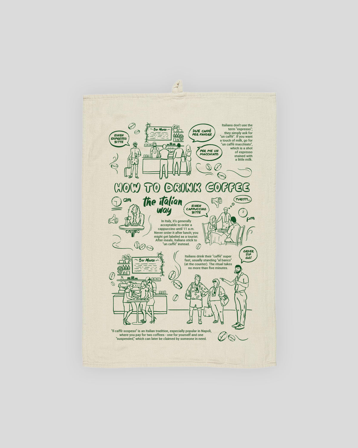 BIO GESCHIRRTUCH CAFFÈ