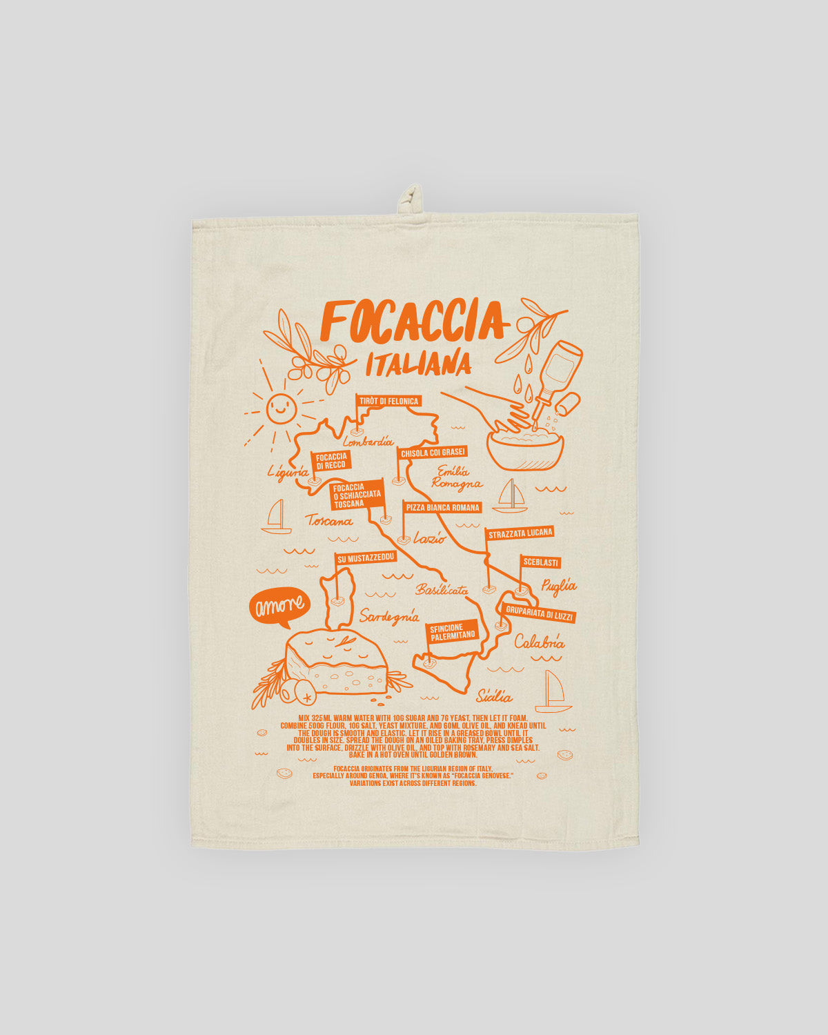 BIO GESCHIRRTUCH FOCACCIA