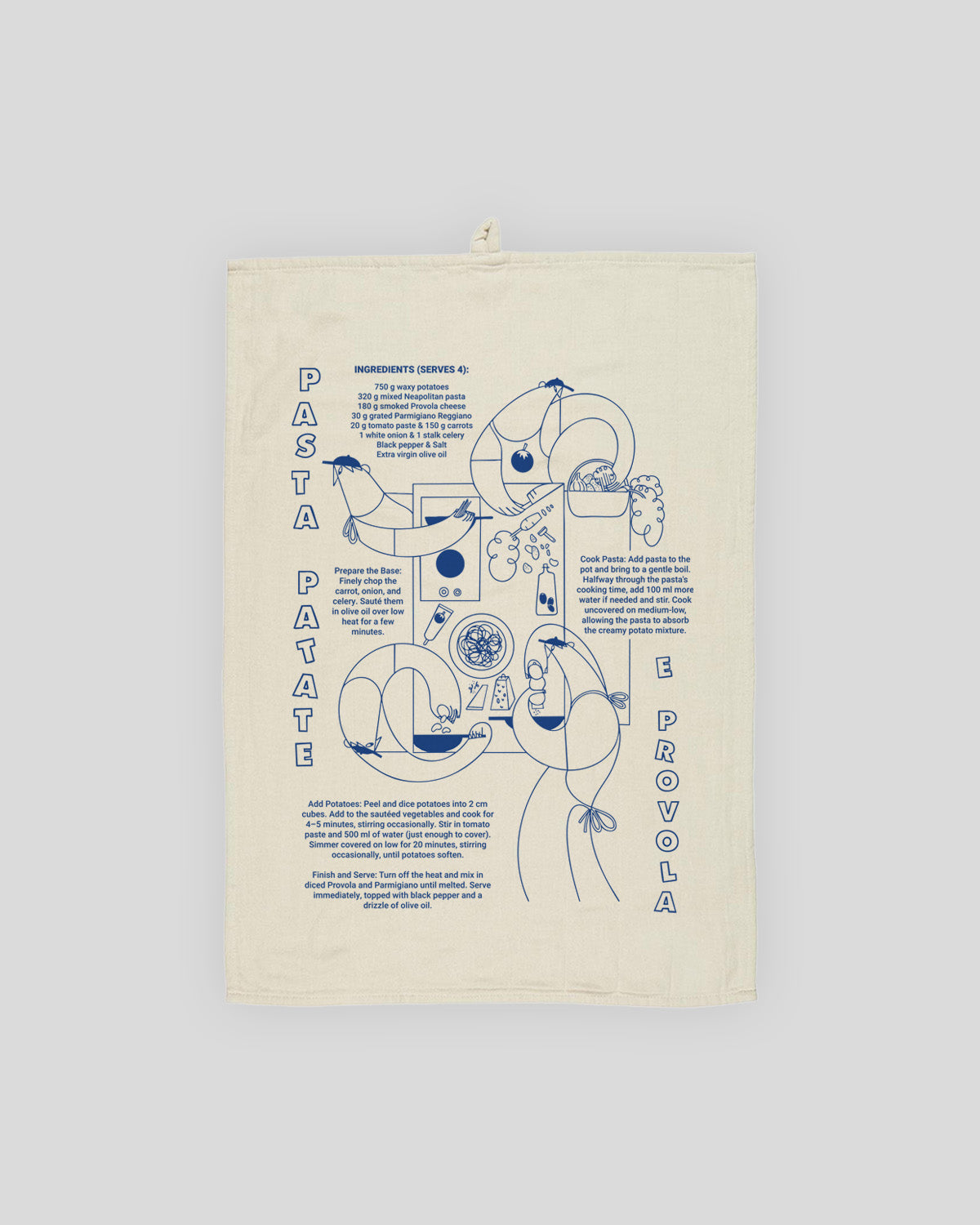BIO GESCHIRRTUCH PASTA PATATE PROVOLA