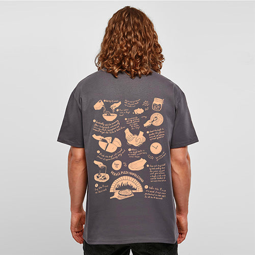 OVERSIZED SHIRT PIZZA DARK GREY