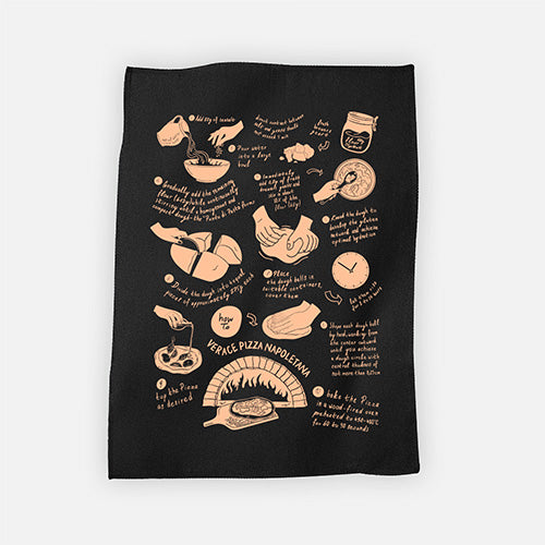 BIO GESCHIRRTUCH PIZZA BLACK