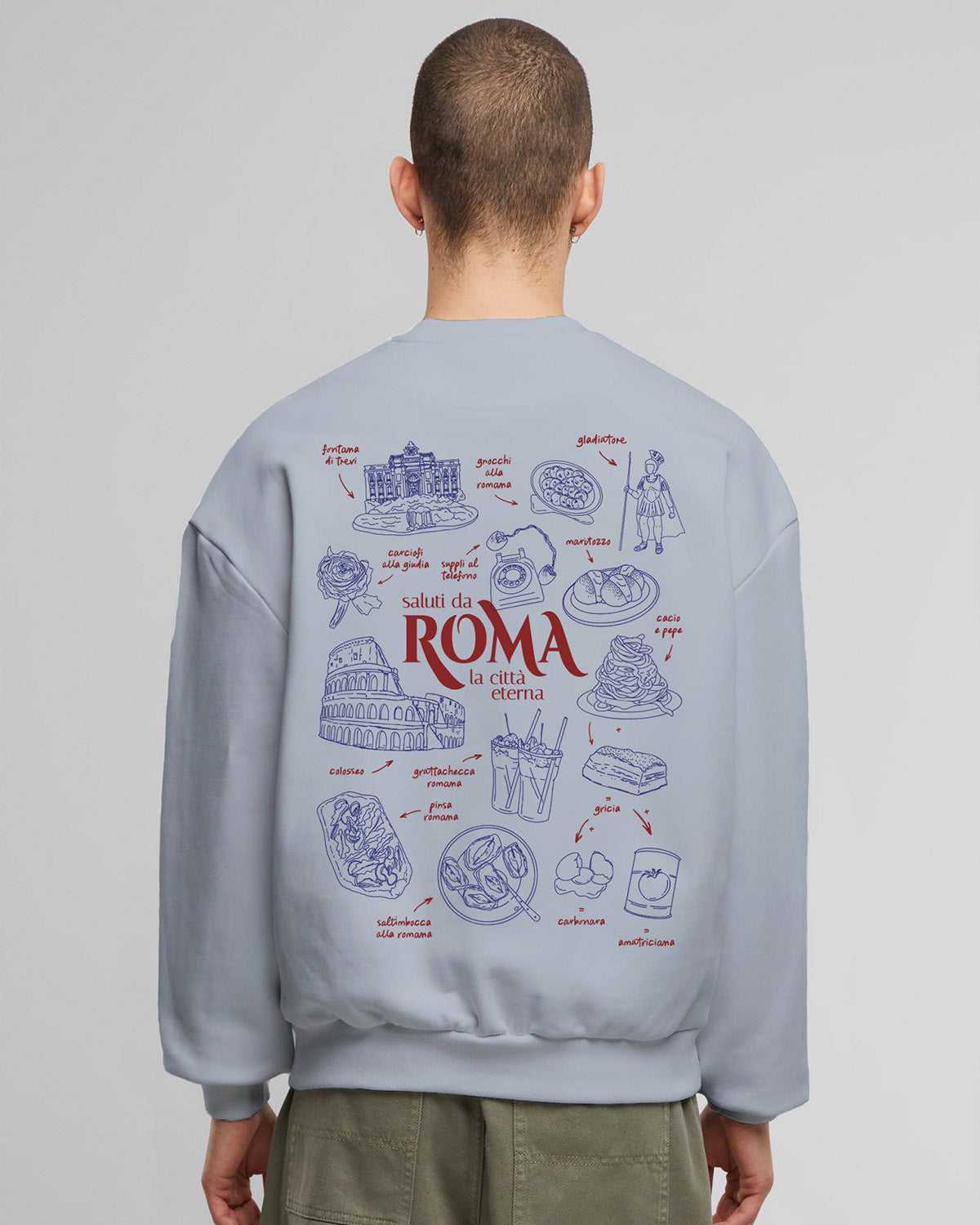 SWEATER "SALUTI DA ROMA"
