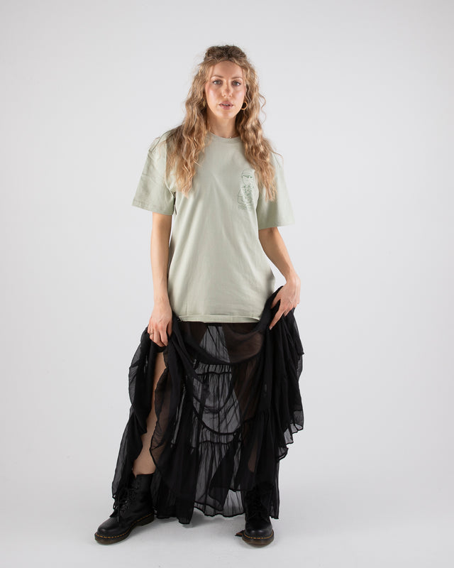 OVERSIZED SHIRT PESTO GENOVESE