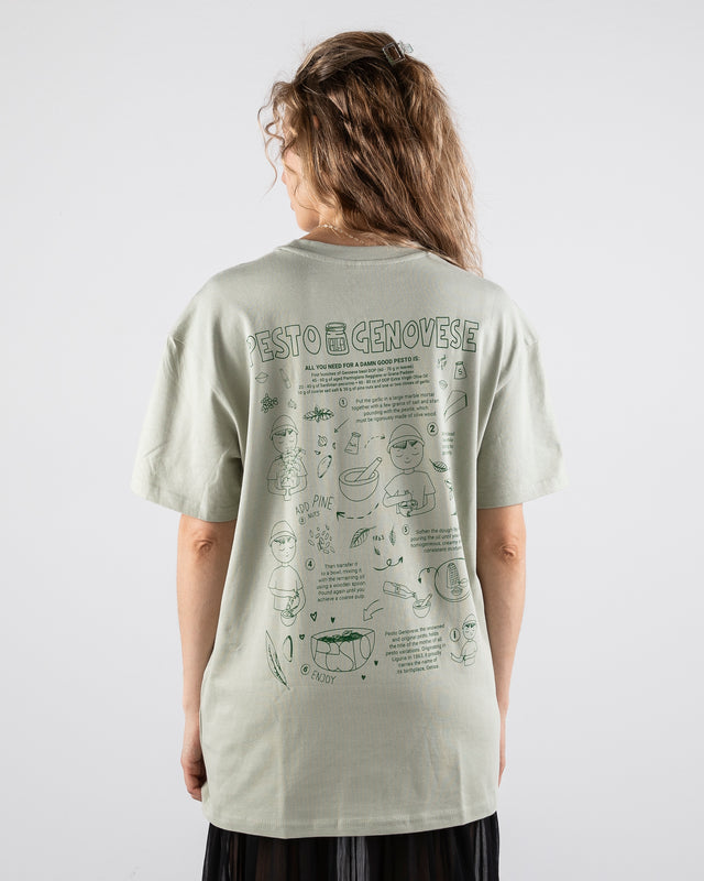 OVERSIZED SHIRT PESTO GENOVESE