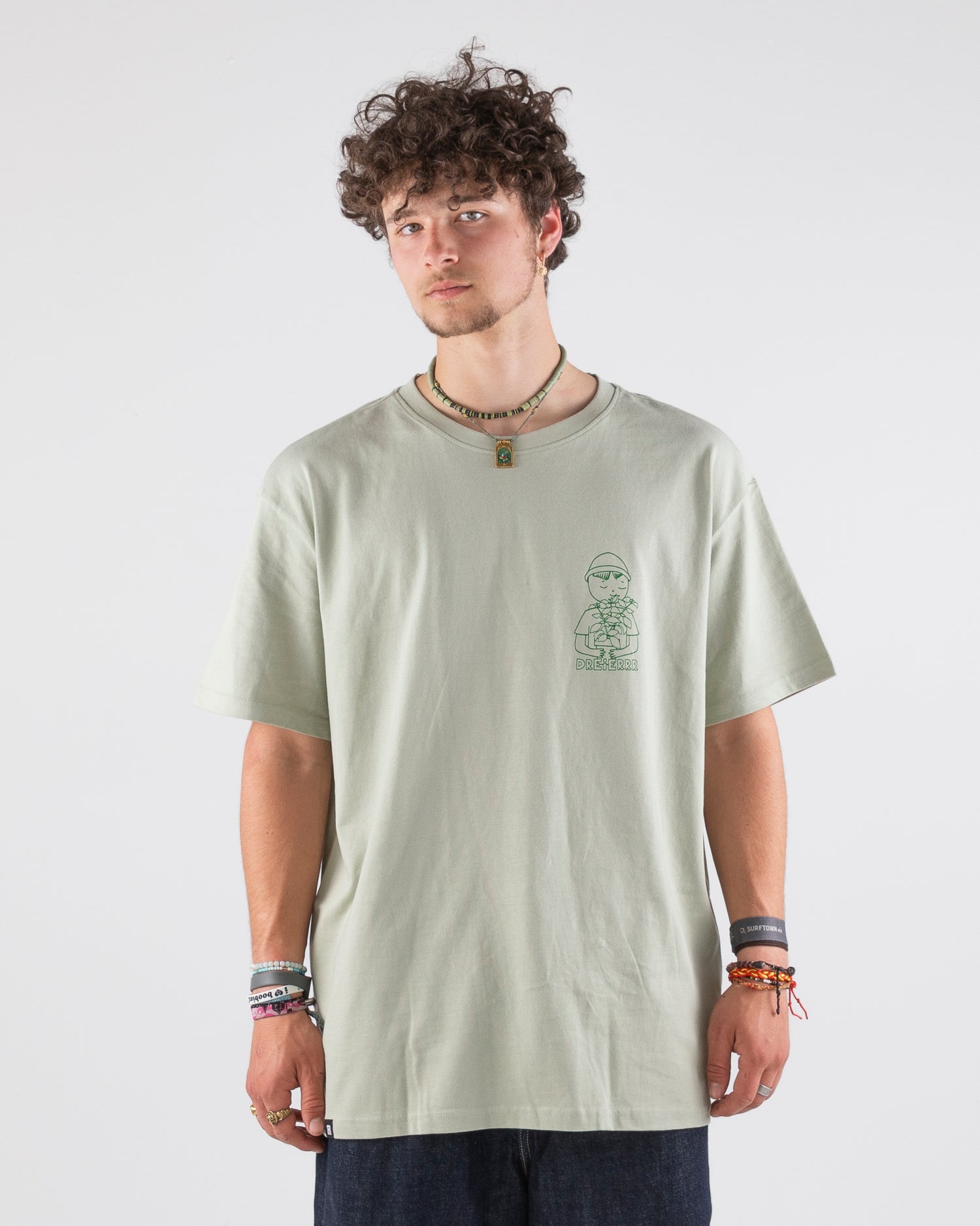 OVERSIZED SHIRT PESTO GENOVESE