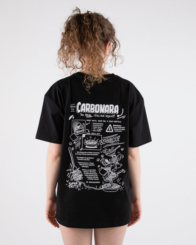 OVERSIZED SHIRT CARBONARA BLACK
