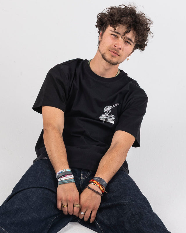 OVERSIZED SHIRT CARBONARA BLACK
