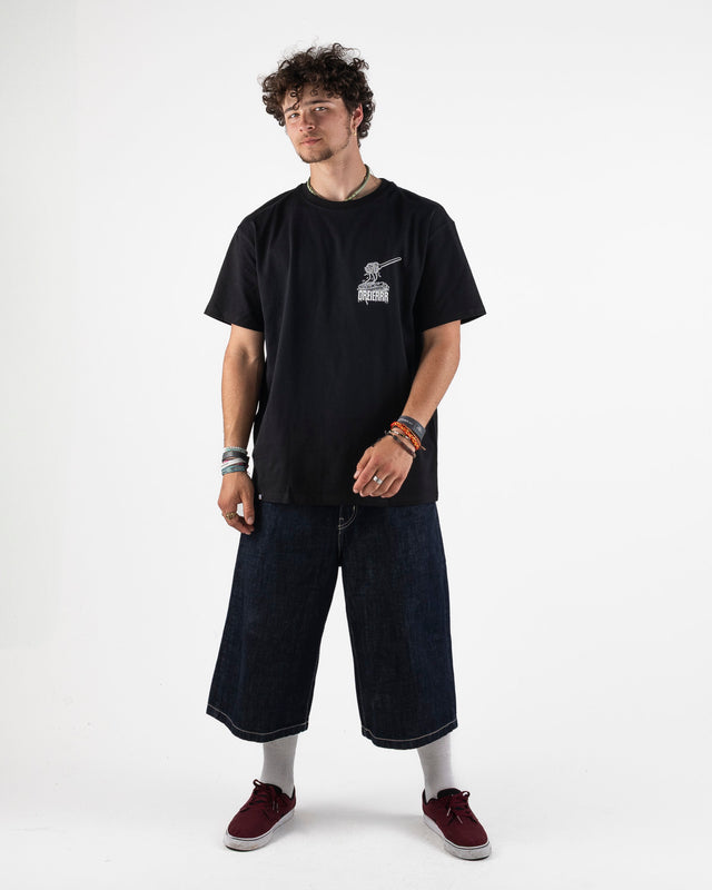 OVERSIZED SHIRT CARBONARA BLACK