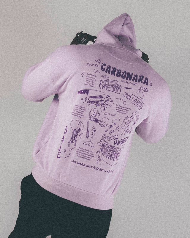 OVERSIZED HOODIE CARBONARA LILA