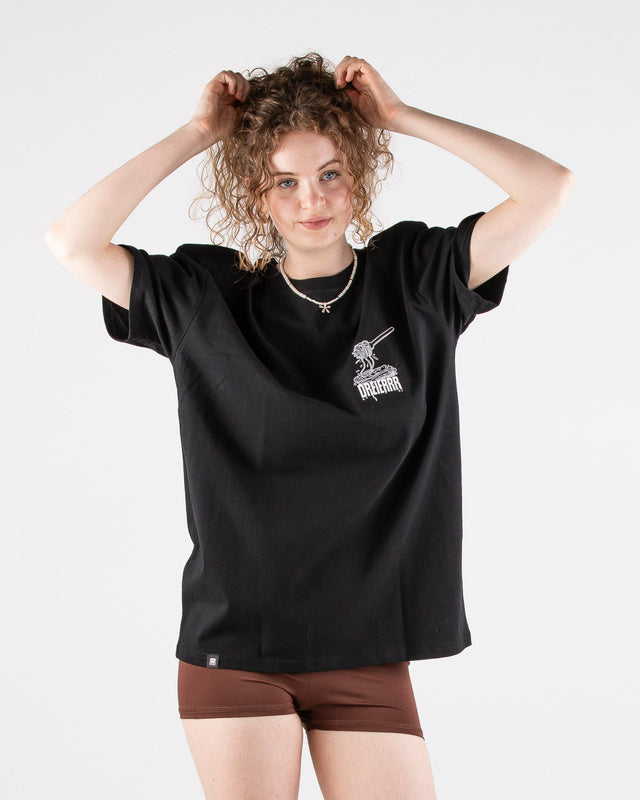 OVERSIZED SHIRT CARBONARA BLACK