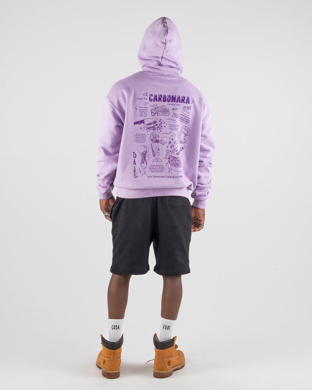 OVERSIZED HOODIE CARBONARA LILA