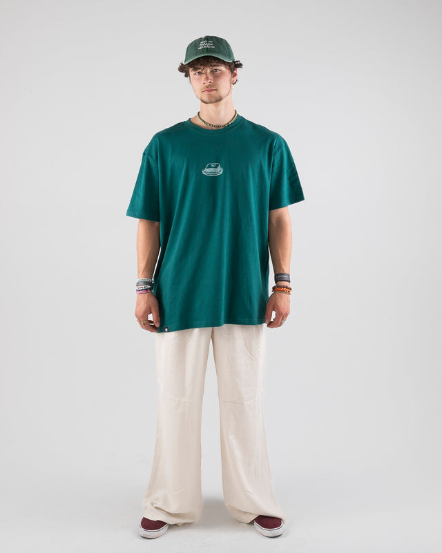 OVERSIZED SHIRT LASAGNA GREEN