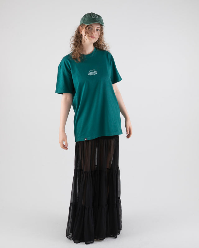 OVERSIZED SHIRT LASAGNA GREEN