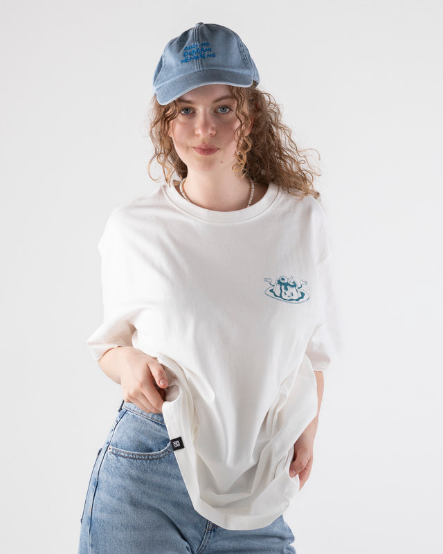 OVERSIZED SHIRT PANNA COTTA WHITE