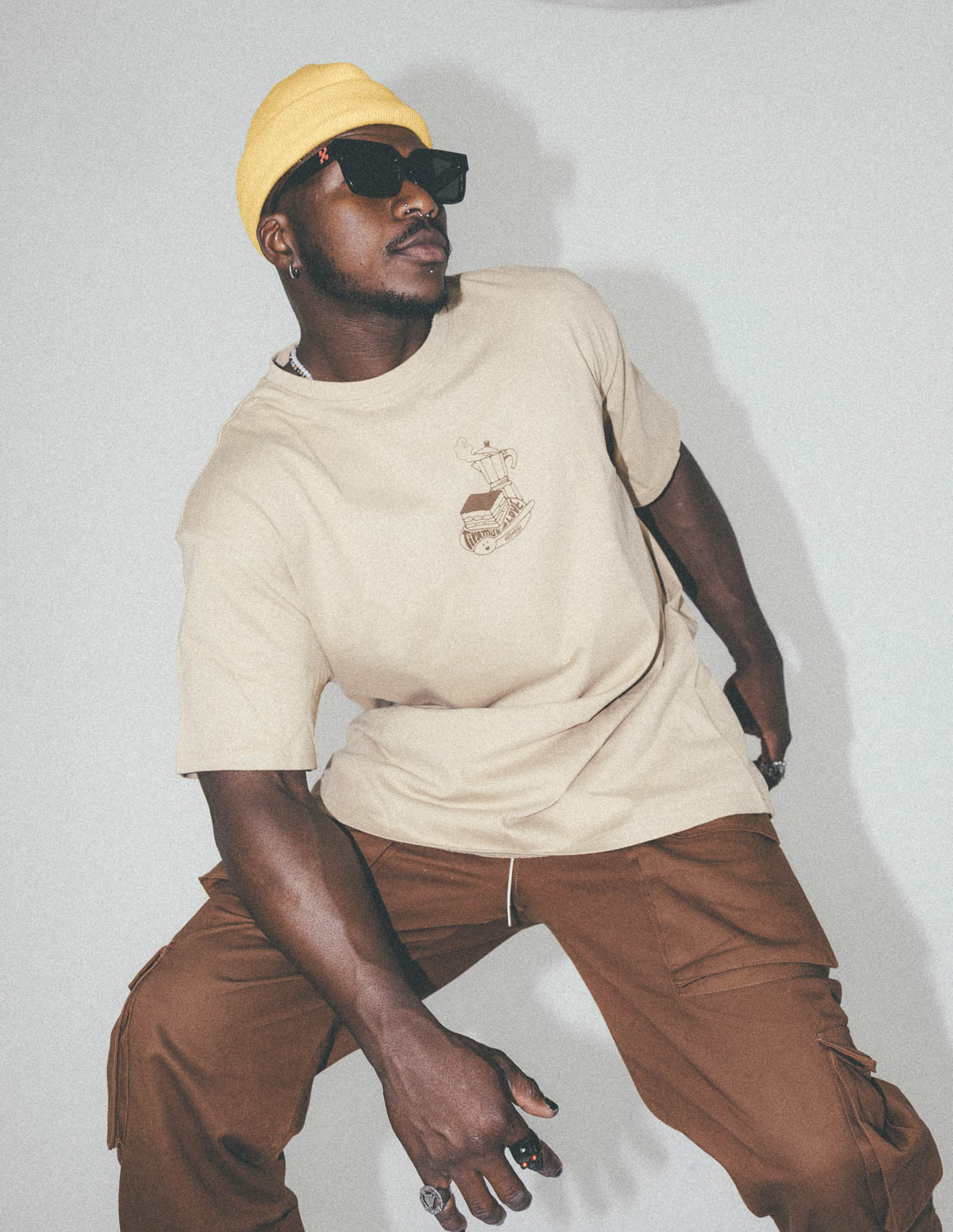 Johnell Rucker Shell OVERSIZED SHIRT TIRAMISU – DREIERRR
