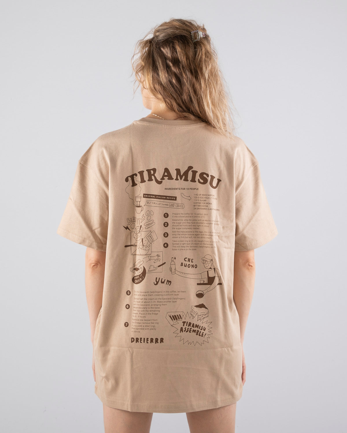 OVERSIZED SHIRT TIRAMISU