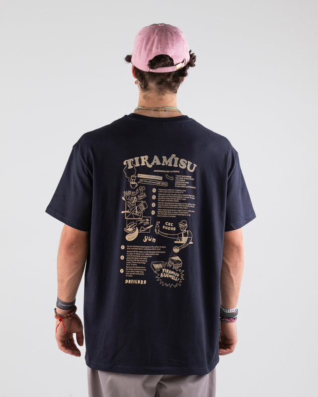 OVERSIZED SHIRT TIRAMISU NAVY