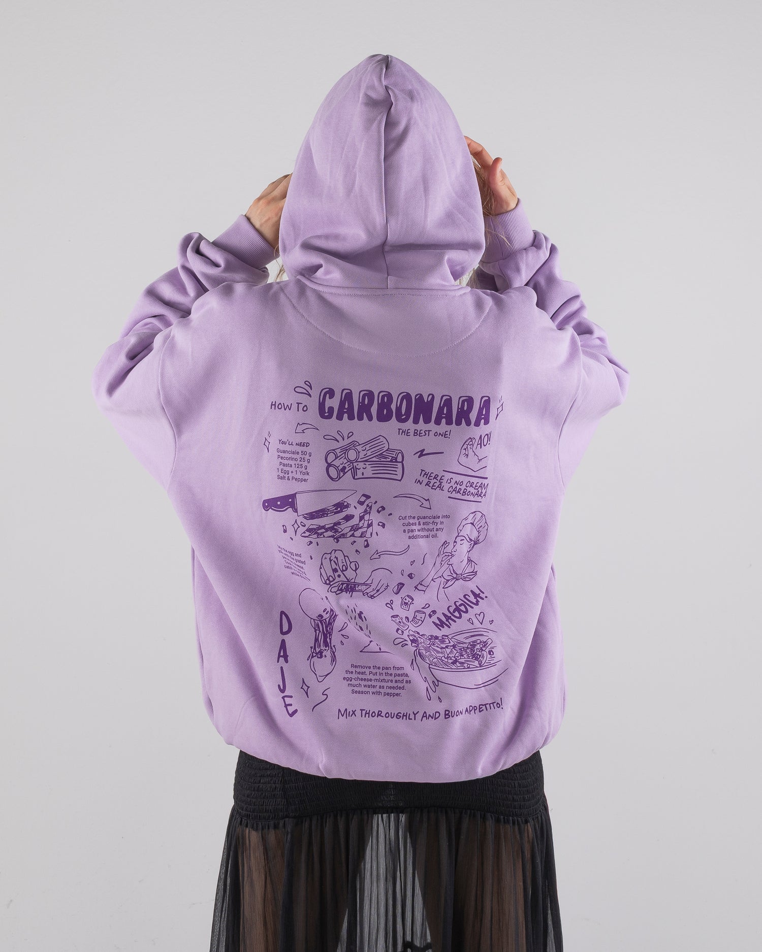 OVERSIZED HOODIE CARBONARA ITALIANO